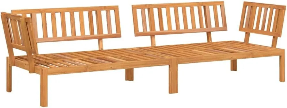 Sofa narożna — modułowa konstrukcja, z drewna, z litego drewna