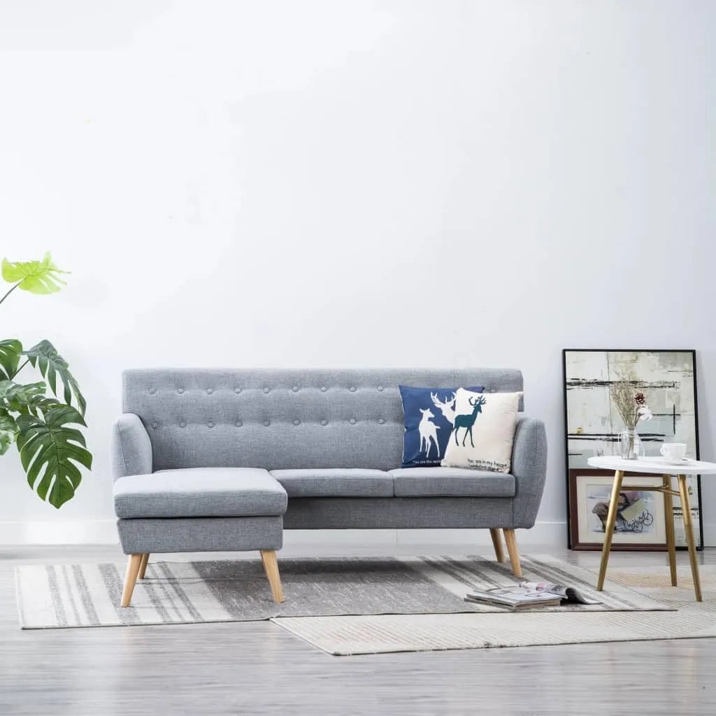 Sofa narożna: w kształcie litery L, z drewna, 171, 5 × 138 × 81, 5 cm