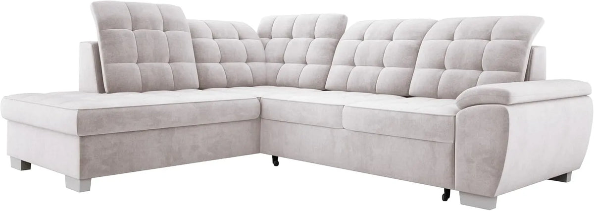 Sofa narożna: LOTTA, z funkcją spania, 258 × 212 cm