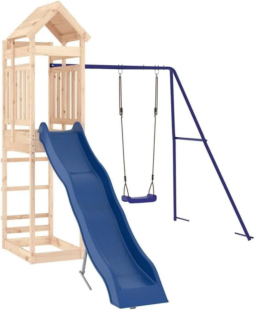 Plac zabaw do ogrodu – z drewna