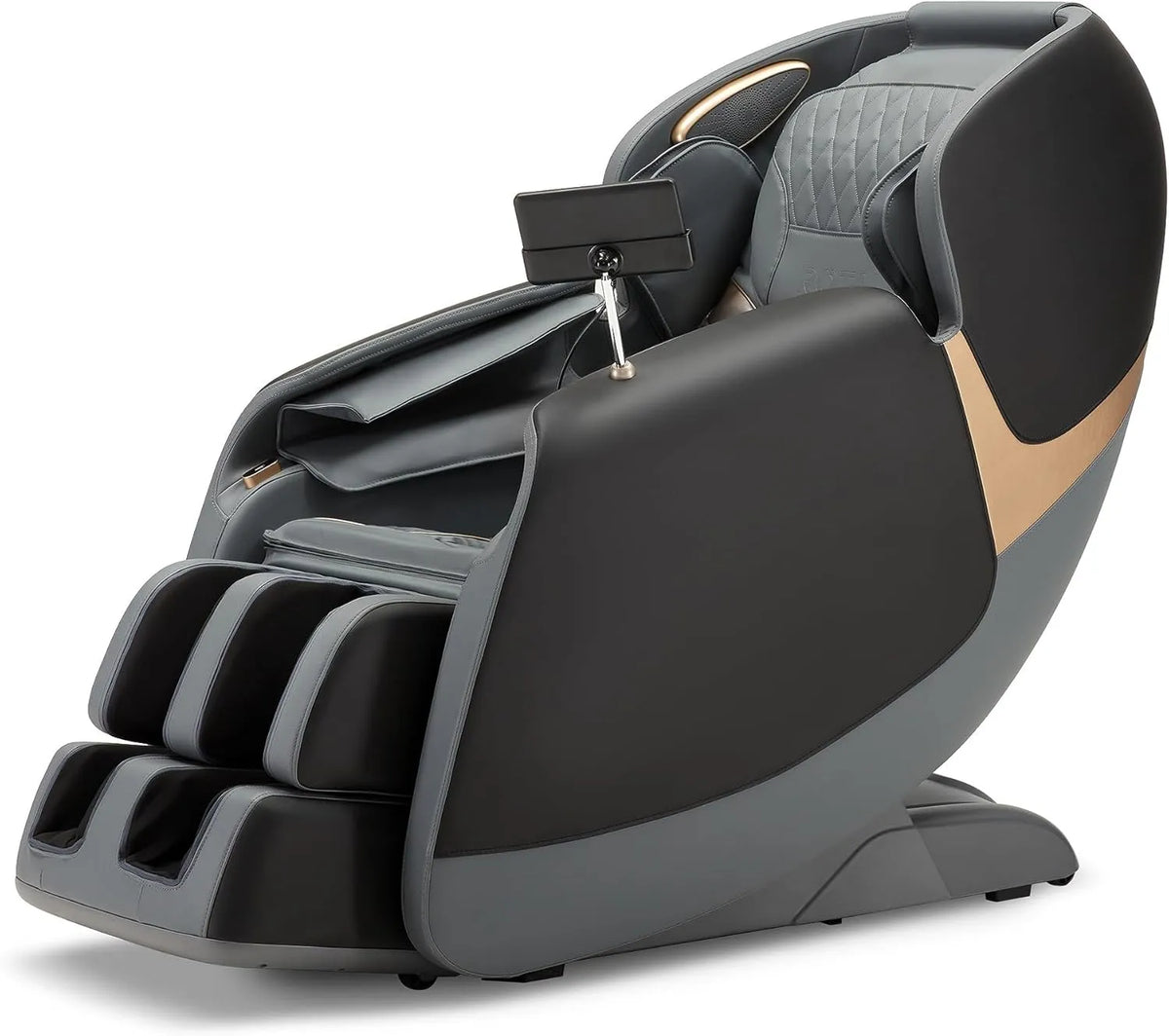 Fotel masujący i fotel relaksacyjny: masaż Shiatsu, pozycja zero gravity, technologia 3D/4D, łączność Bluetooth, czarny