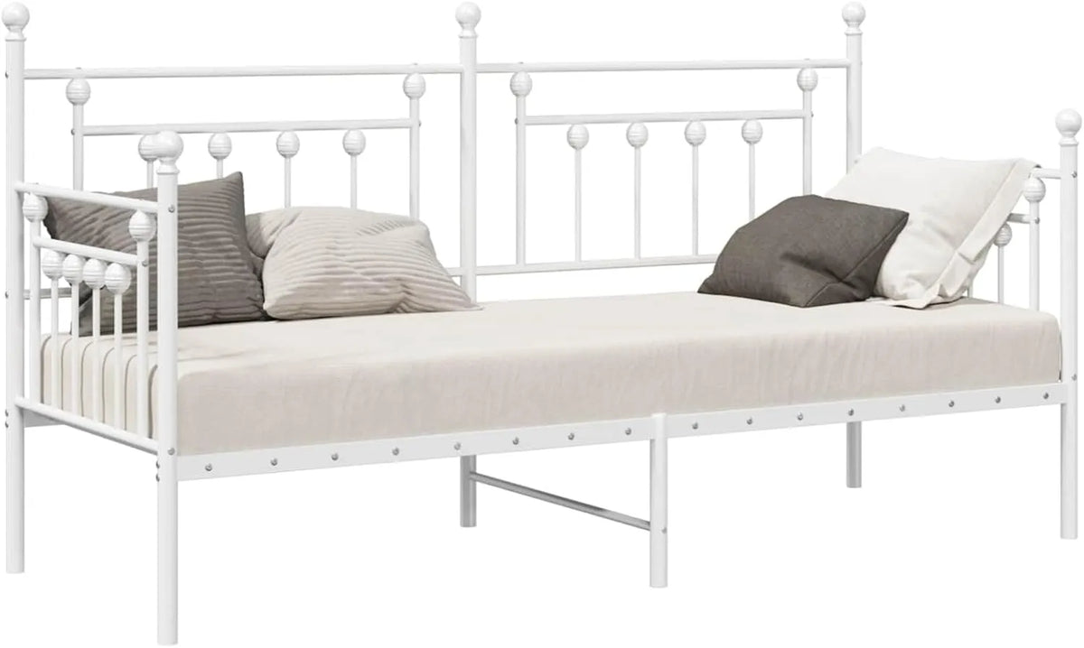 Sofa: ze stali, 80 × 200 cm, biały