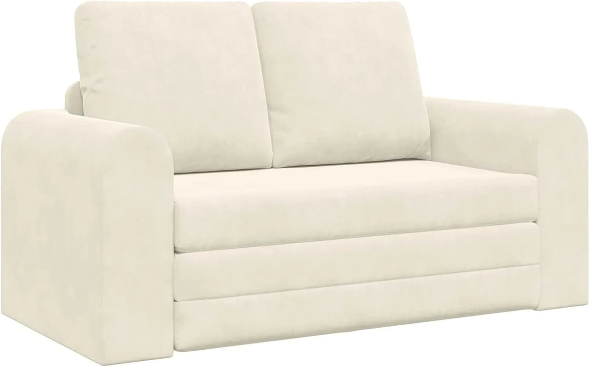 Sofa rozkładana i sofa z funkcją spania – tapicerka aksamitna, 148 × 71 × 83 cm