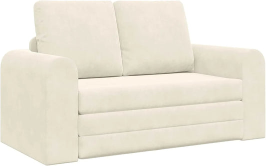 Sofa rozkładana i sofa z funkcją spania – tapicerka aksamitna, 148 × 71 × 83 cm
