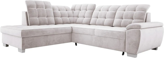 Sofa narożna: LOTTA, z funkcją spania, 258 × 212 cm