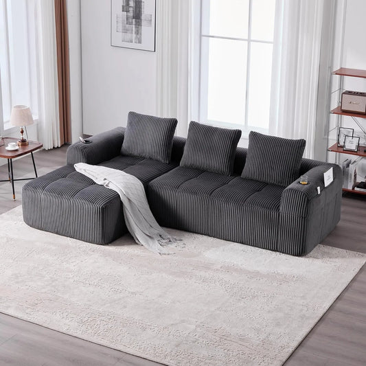 Sofa — DIY, modułowa konstrukcja, z poduszkami