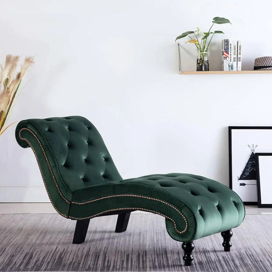 Sofa – z podłokietnikami, tapicerka aksamitna, zielony