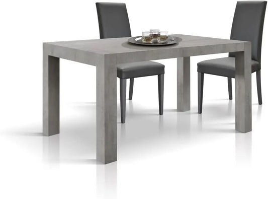 DESIGN Stół wysuwany Jolie: id_1797, 160 × 90 × 77 cm, szary