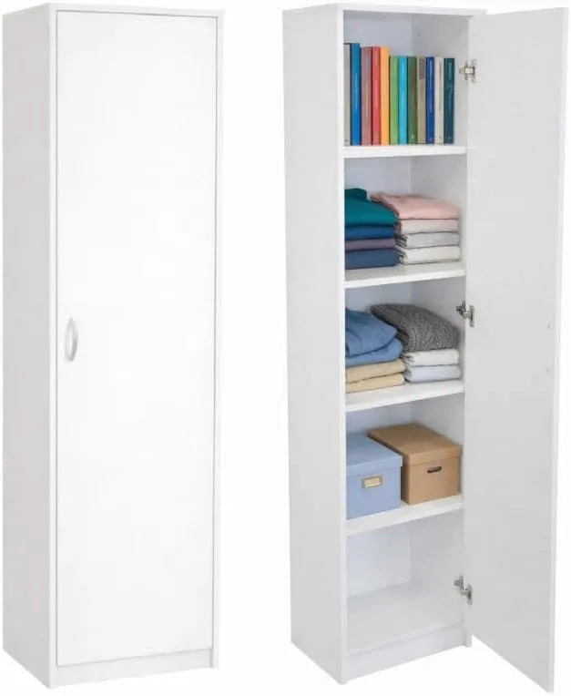 Szafa: 1 drzwi, 40 cm, 185 cm, 35 cm, biały