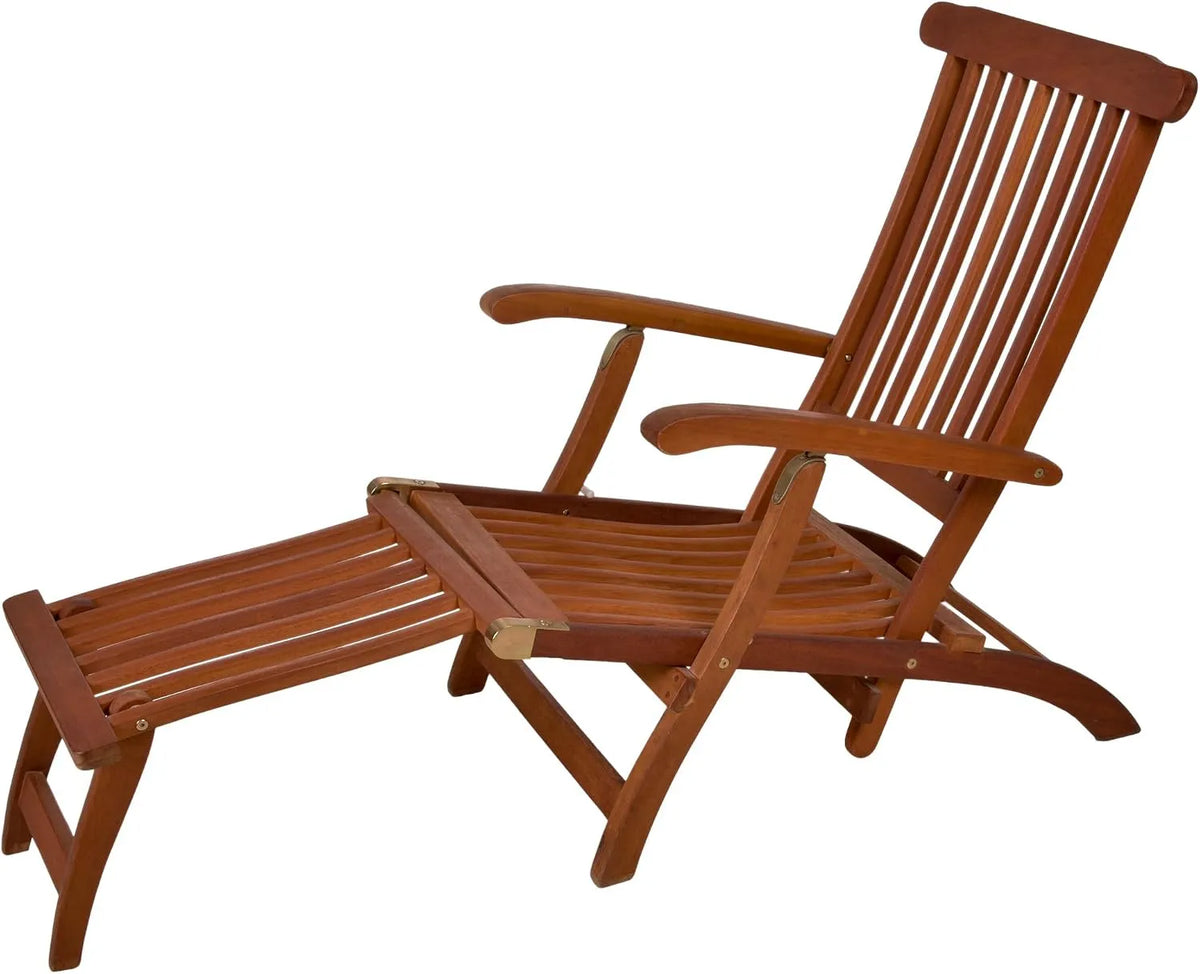 Leżak ogrodowy i leżanka tarasowa – FSC, z drewna, składana konstrukcja, regulowana konstrukcja, 163 × 56 cm
