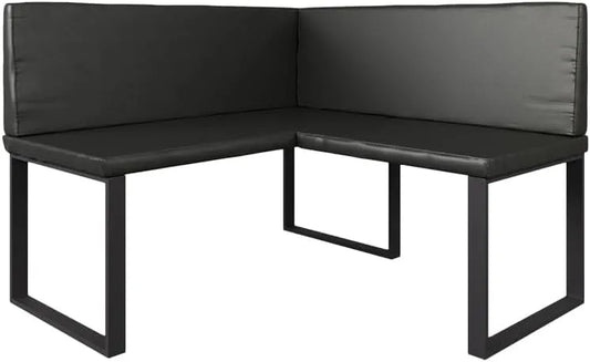 Vicco Ławka narożna do jadalni 'Ravon' – 120 × 120 cm, czarny